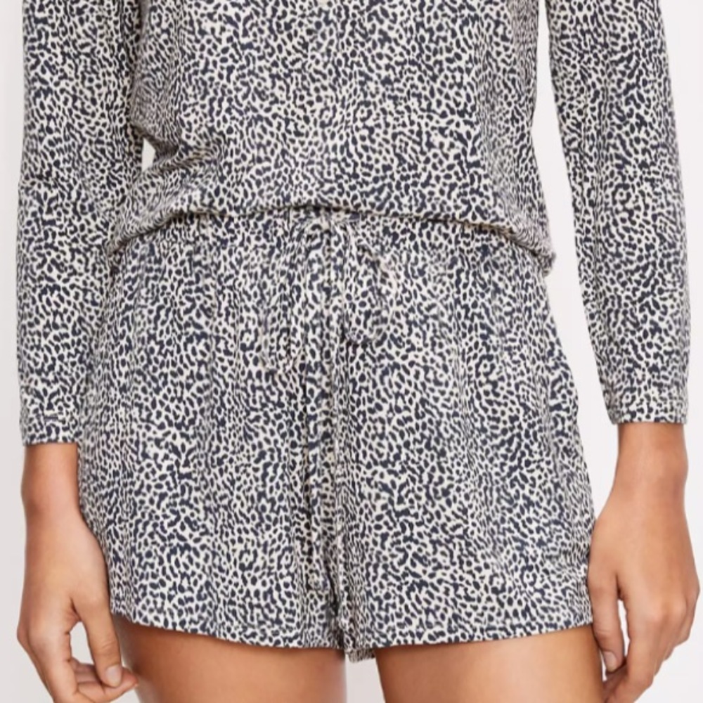 LOFT Cheetah Print Pajama Shorts